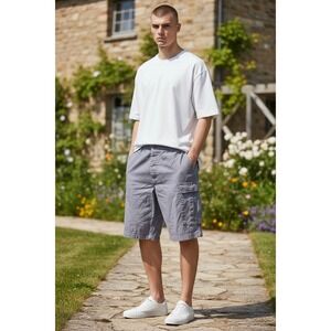Propper Cargo Shorts Men's Blue Gray XXL Cotton Blend Combat Pockets